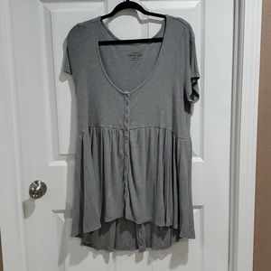 Gray tunic shirt